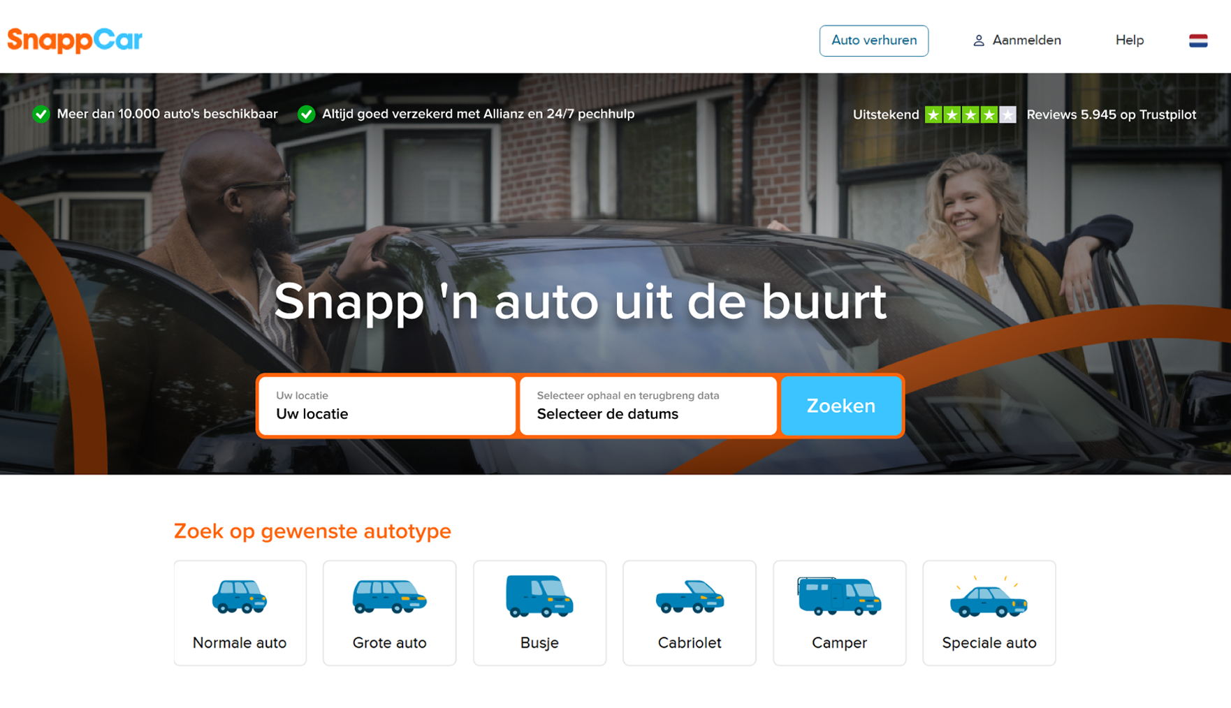 UX Second Opinion van SnappCar over informatiehiërarchie, cognitieve belasting en het prioriteren van gebruikersdoelen op de homepage